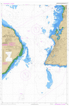 CARTA 1101 - PROXIMIDADES DO PORTO DE SALVADOR 
