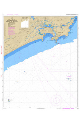 CARTA 1711 - PROXIMIDADES DO PORTO DE SANTOS 