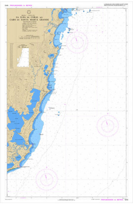 CARTA 1910 - DA ILHA DE CORAL AO CABO DE SANTA MARTA GRANDE