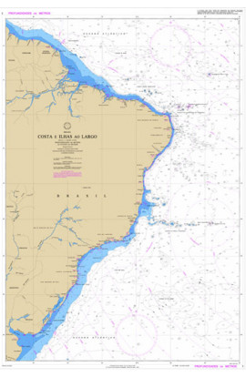 CARTA 1 - BRASIL - COSTA E ILHAS AO LARGO