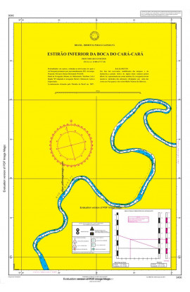 CARTA 3406 - ESTIRÃO INFERIOR DA BOCA DO CARÁ-CARÁ À VOLTA IGUAL INFERIOR