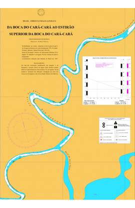 CARTA 3407 - DA BOCA DO CARÁ-CARÁ AO ESTIRÃO SUPERIOR DA BOCA DO CARÁ-CARÁ