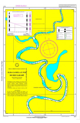 CARTA 3417 - ILHA GAMELA E FOZ DO RIO SARARÉ
